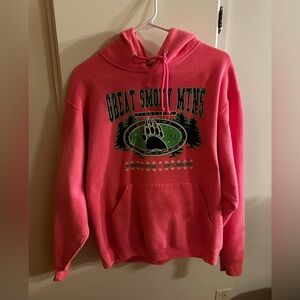 Great Smoky Mountains Pink Hoodie